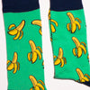 Banana Socks! Fruity. One in a series of five pairs of socks each representing your favorite fruits. Buy individually or as part of your 5-A DAY! Buy 4 in the collection and get your 5th fruity pair for FREE! The 5-A-DAY collection consists of Banana-rama, Strawberry Surprise, Cherry On Top, Perfect Pineapples and Melon Deliciousness. Available in US Men’s 4-8 and 8-12. We make Incredible Socks in incredible ways - using bamboo to give you the softest & strongest sock you’ll ever wear. Sustainable.