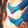 Watermelon Socks! Fruity. One in a series of five pairs of socks each representing your favorite fruits. Buy individually or as part of your 5-A DAY! Buy 4 in the collection and get your 5th fruity pair for FREE! Yum - melons! The 5-A-DAY collection consists of Banana-rama, Strawberry Surprise, Cherry On Top, Perfect Pineapples and Melon Deliciousness. Soft. Strong. Comfortable. Sustainable.   Available in US Men’s 4-8 and 8-12