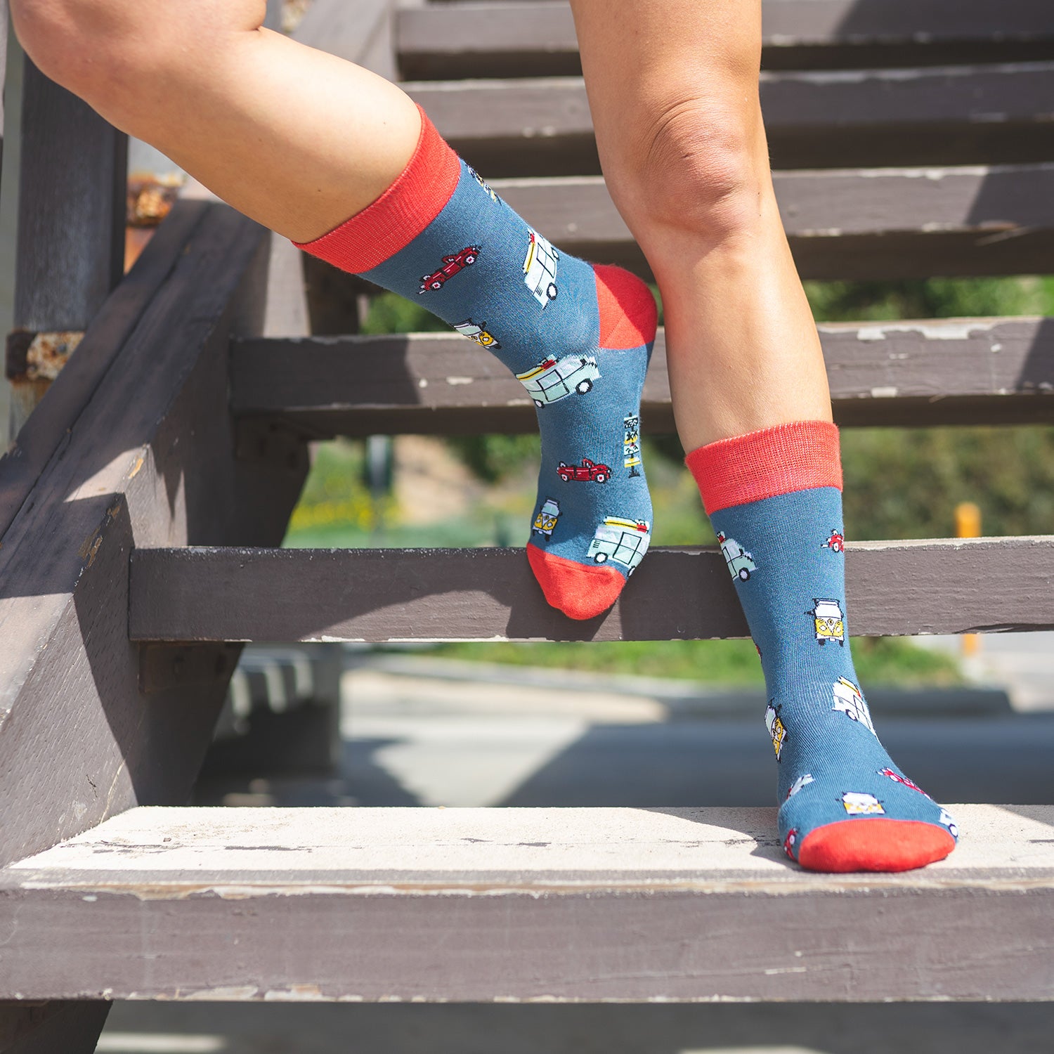 Socks inspired by the van life and the road trip. Classic VW's hit take to the highways and off the beaten track hideaways. Perfect for those itchy feet... not literally. Our bamboo socks will ensure you are far from itchy feet but these guys may inspire some adventure! Soft. Strong, Sustainable. Comfortable. Available in US Men’s 4-8 and 8-12