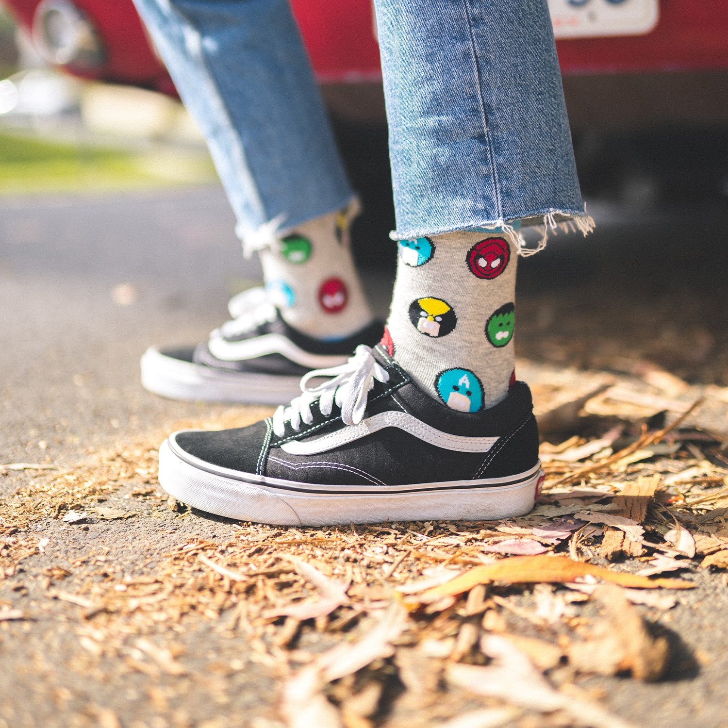 superhero bamboo sock
