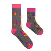 Kids and Adults socks with colorful ice cream. Made from sustainable bamboo.