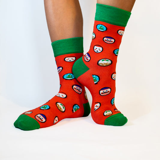 Christmas bamboo sock