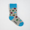 Kids socks with colorful superheroes. Spider Man, Captain America, Iron Man, The Hulk. Made from sustainable bamboo.