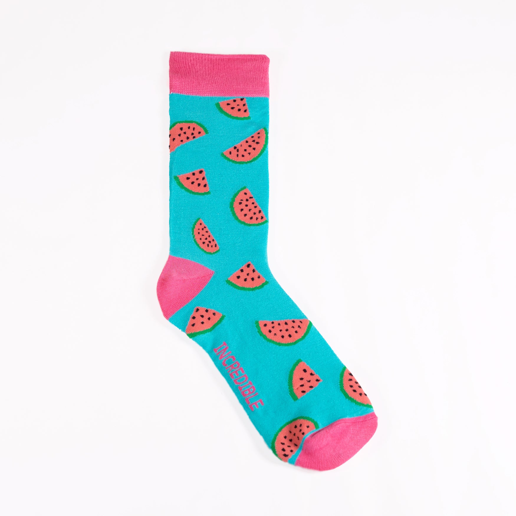 watermelon bamboo socks