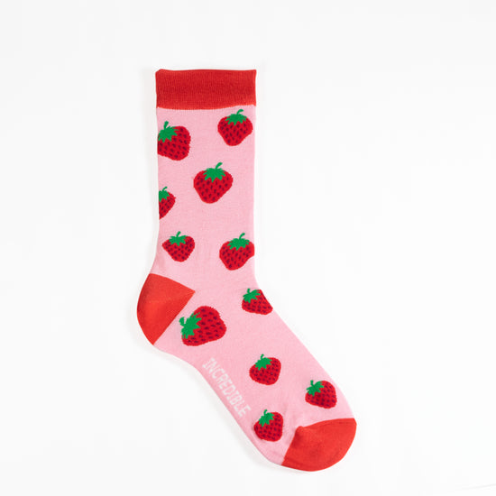 strawberry bamboo socks
